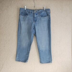 Levis Jeans Womens 33 311 Shaping Skinny Capri Light Wash Stretch Denim Crop